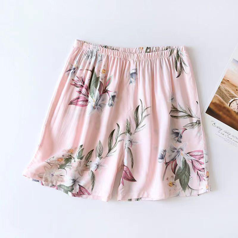Women's Cotton & Rayon Casual Beach Shorts - Non-Fading, Summer Five-Point Style, Wear Indoors or Outdoors