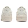 Puma Basket Platform Fringe Round Toe Lace-Up Low-Top Sneakers Women Sneakers Beige 399252-02