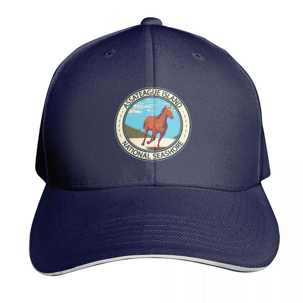 Assateague Island National Seashore Badge Baseball Cap Golf Winter Hat Fishing Cap Women Hats Unisexs