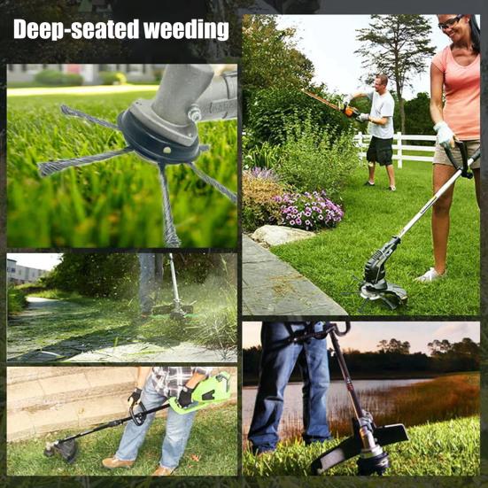 Cap de tuns iarba cu sârmă de oțel Cap universal pentru mașină de tuns iarba Lamă de tuns cu sârmă Cap de atașament pentru tuns buruienile Accesorii pentru tuns buruienile