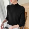 Women's 2025 Autumn/Winter Cashmere Loose Knit Sweater with Half-High Neck