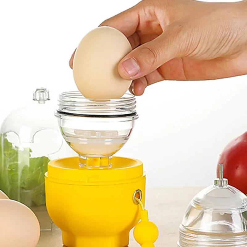 Portable Kitchen Cooking Gadget Inside Mixer Egg Cooker Tool Egg Scrambler Shaker Hand Powered Golden Egg Maker Kitchen Tools