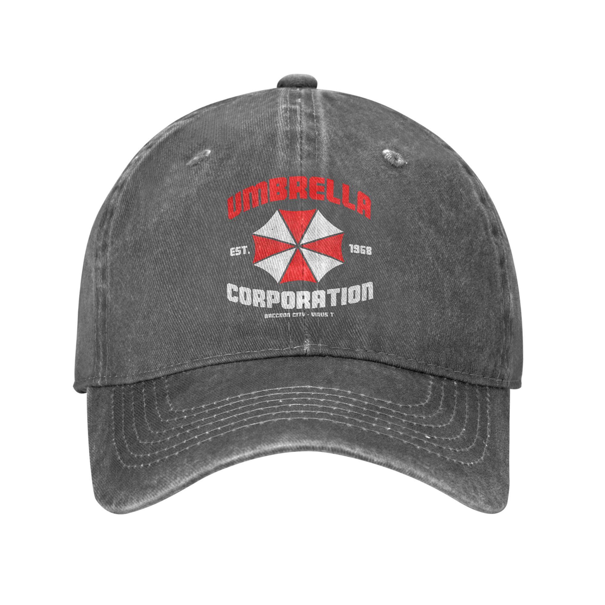 

Umbrella Corp Мешканці Зло Чоловіки Жінки Бейсболка Джинсові Кепки Капелюх Повсякденний Для вулиці Всі Сезони Подорожі М яка Кепка Snapback One Size