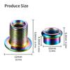 AntiRusts Chainring Screws Versatiles Steel Chainring Nut Bicycles Lock Screws for Durability and Enhancing Performances