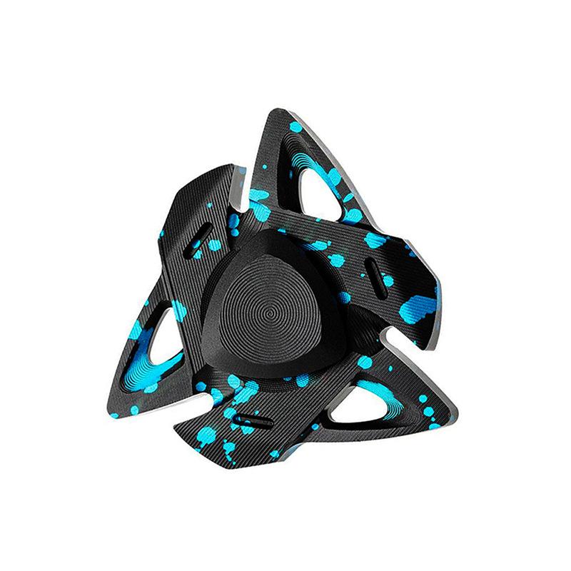 SCIONE Luminous Fingertip Gyro Aluminum Finger Gyro Metal Colorful Luminous Rotating Decompression Toy