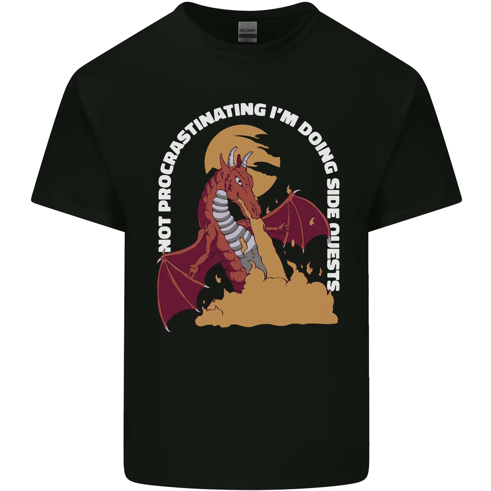 

Side Quests Funny Role Playing Games RPG Kids T-Shirt Childrens L