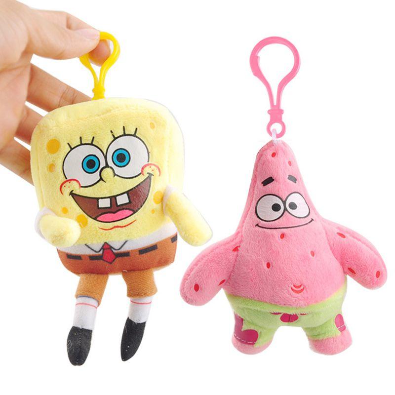 Spongebob Squarepants Patrick Star And Squidward Tentacles Plush Keychains Soft Toys For Kids And Collectors