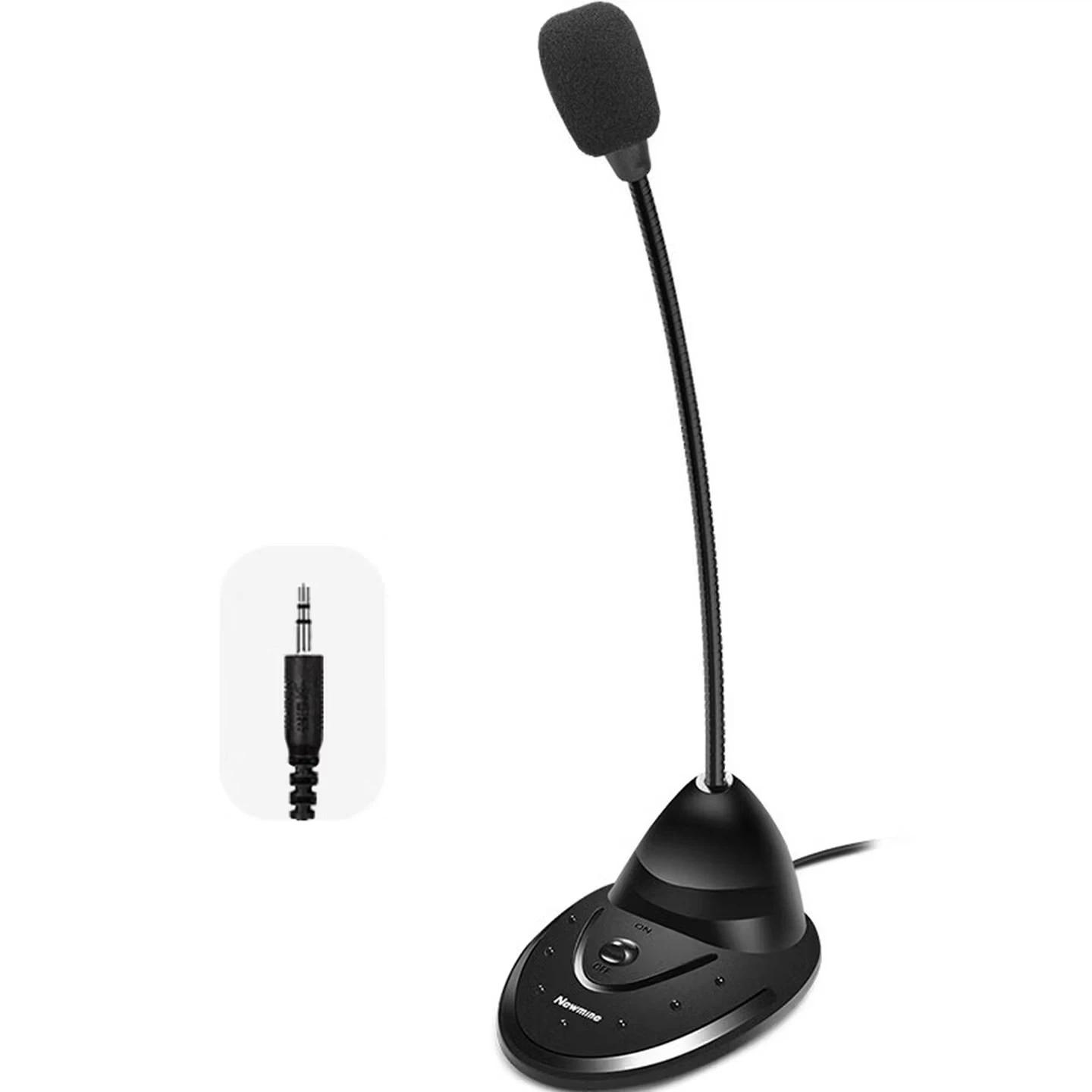 

Newmine Computer Microphone, Wired Microphone with Noise Reduction, Desktop Condenser Mic, ZM01 3.5mm
