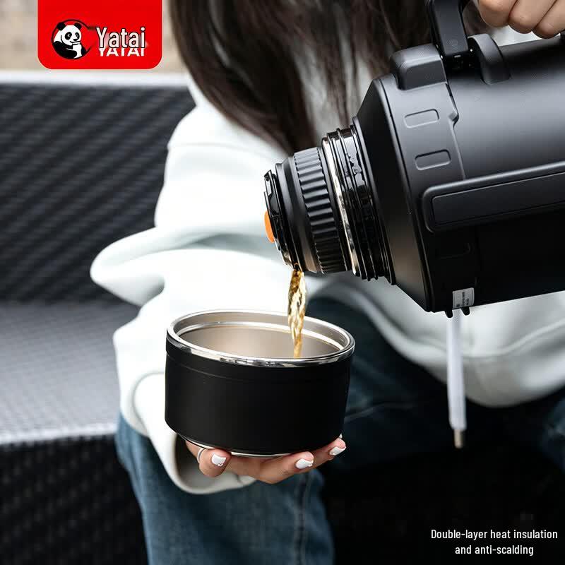 

YATAI 304 Stainless Steel Insulated Portable Travel Tea Thermos Y-9028-8 4000ml
