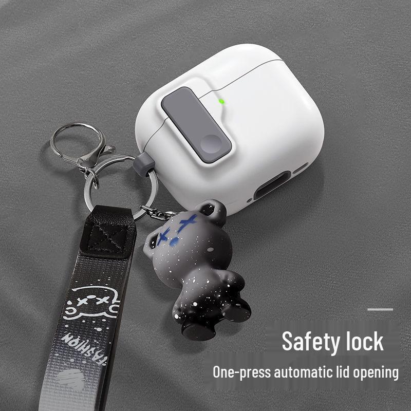 Custodia protettiva per AirPods 4/Pro 2/3 con fibbia