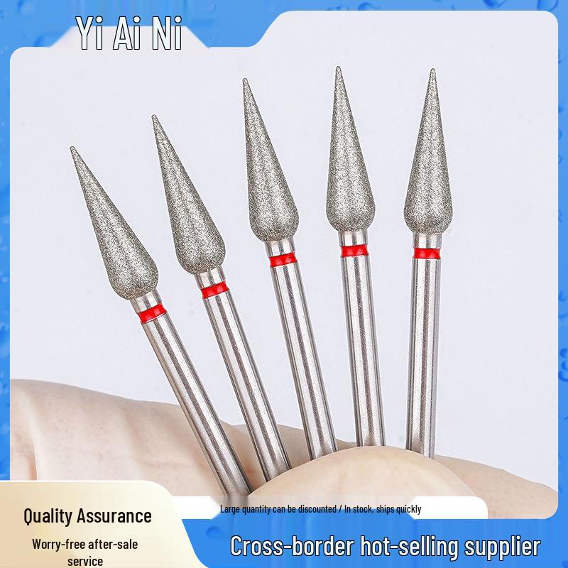 Diamond Nail Drill Bit for Cuticle Removal - Russian Style Grinding Head, Nail Salon Tool
