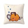 Anime Chainsaw Man Pillow Case Cushion Covers Customized Polyester Decor Pillowcover for Seat 45x45cm