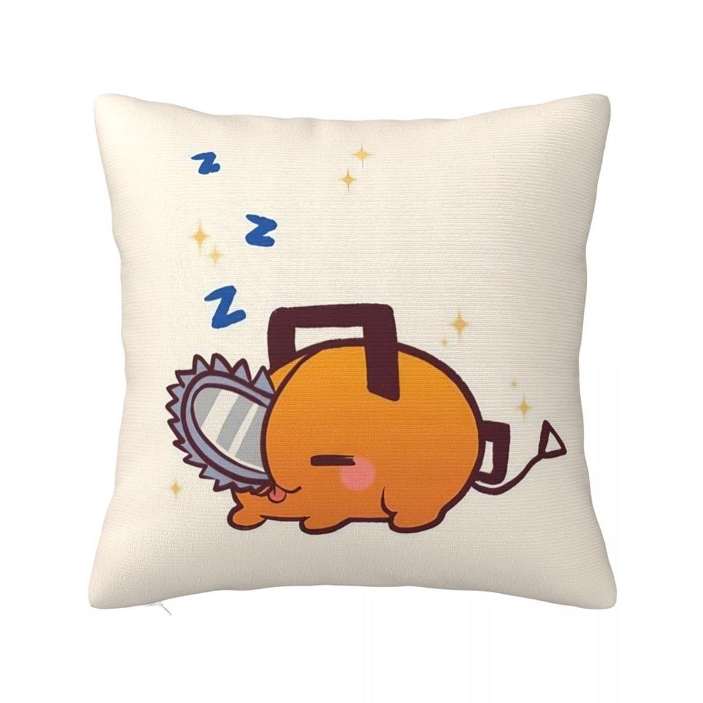 Anime Chainsaw Man Pillow Case Cushion Covers Customized Polyester Decor Pillowcover for Seat 45x45cm