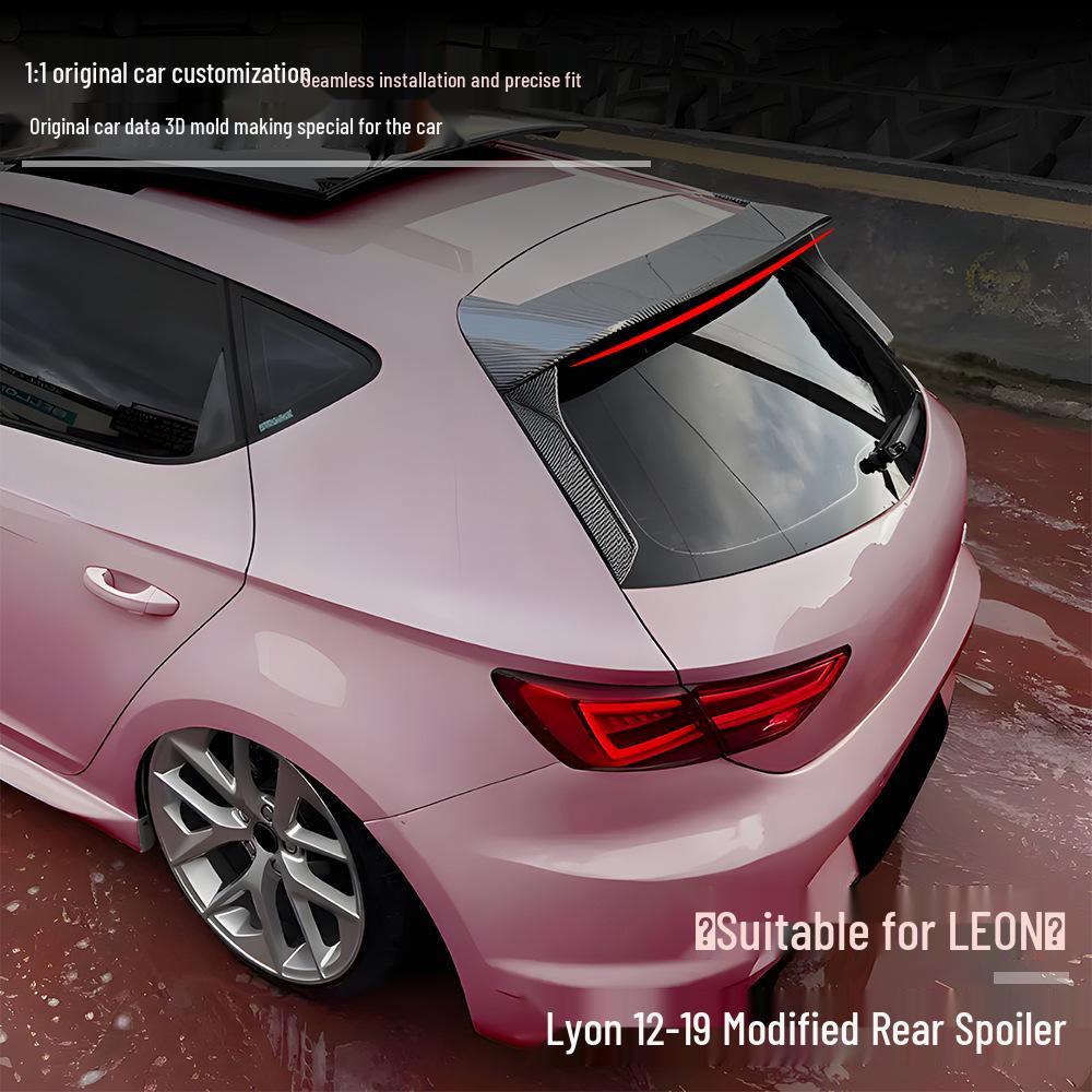 Blow-molded Rear Spoiler for SEAT Leon (2012-2019) - Easy Installation