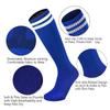 1Pair Soccer Socks Stripe Knee High Softball Baseball Team Sports Socks Breathable Football Socks for Men Women