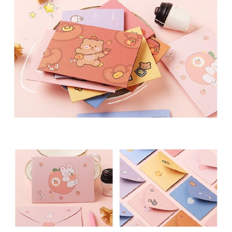 Birthday Card Festival Card Cartoon Animal Greeting Card Envelope Postcard for Children