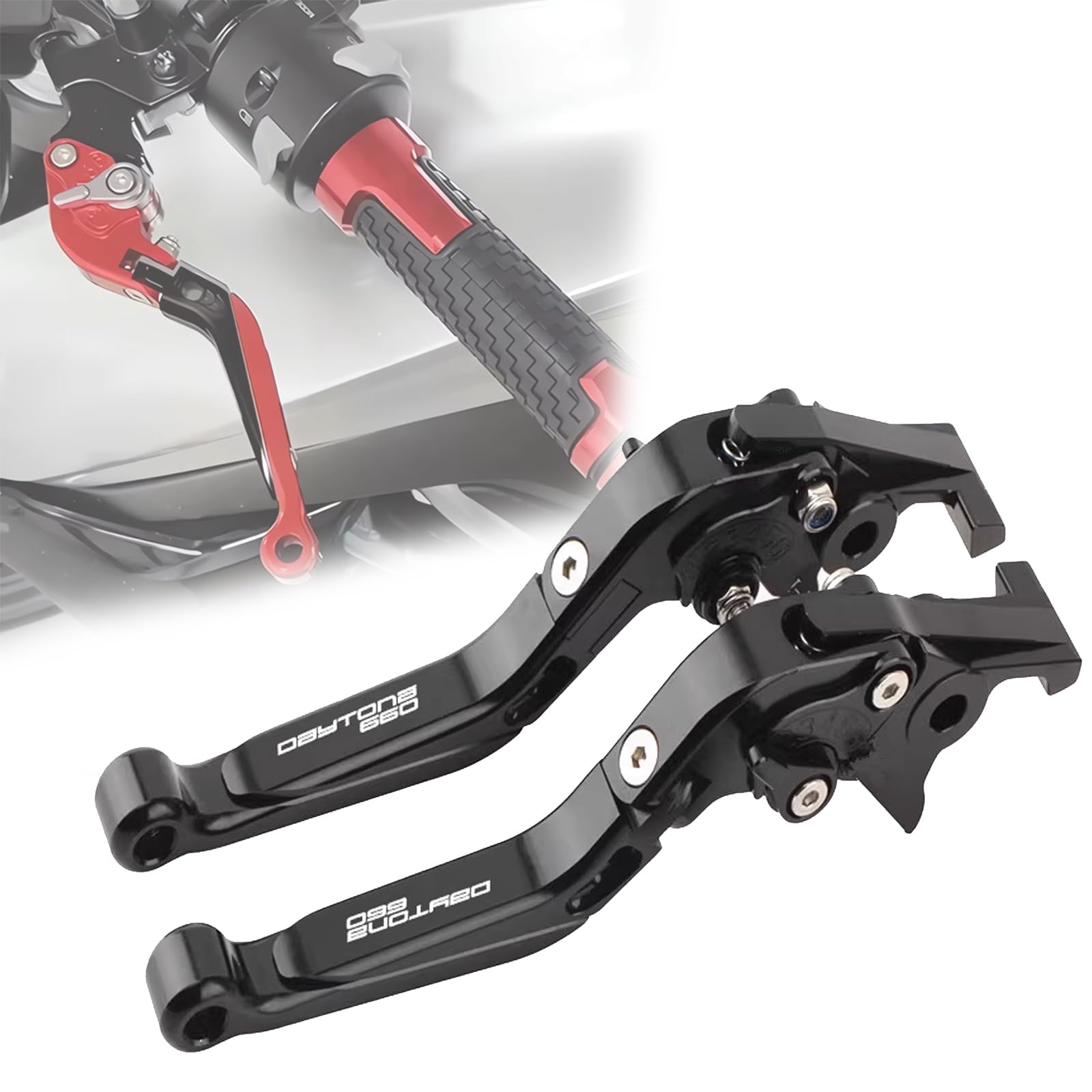 

FOR Daytona 660 Day.tona 660 2025 2024 New Accessories CNC Aluminum Brake Lever Motorcycle чёрный