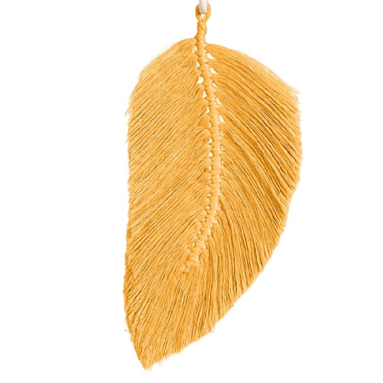 Hand Woven Leaf Wall Tapestry Macrame- Hand-woven Tapestry Leaf for Living-Room 1