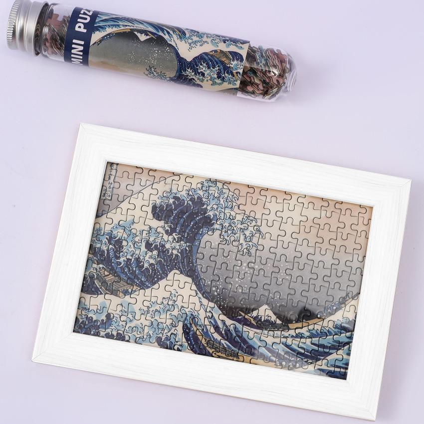 150PCS Mini Test Tube Oil Painting Jigsaw Puzzles Set Family Educational Toys Gifts for Adults Children Creative DIY Puzzle Game