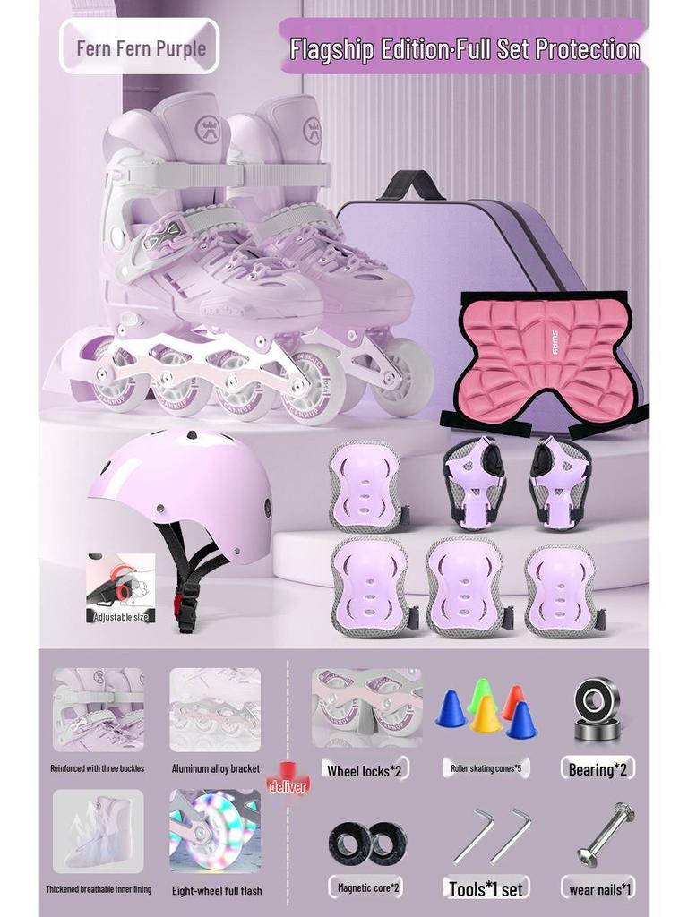 Children's Roller and Ice Skates - Ages 6-12, Beginner to Pro, Boys & Girls Inline Skates