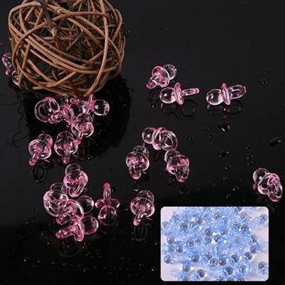 50pcs Mini Chupetes Rosas Bebé Niña Niño Pezón Baby Shower Fiesta Favor Pastel