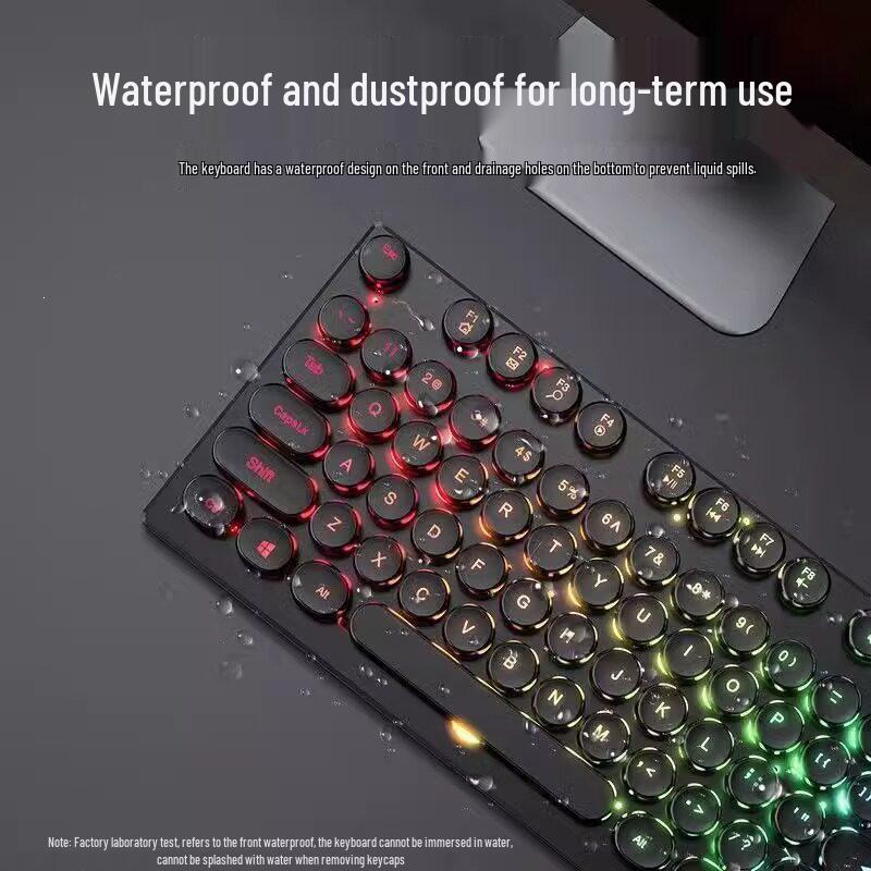 USB Wired Mechanical Feel Keyboard for Gaming and Office