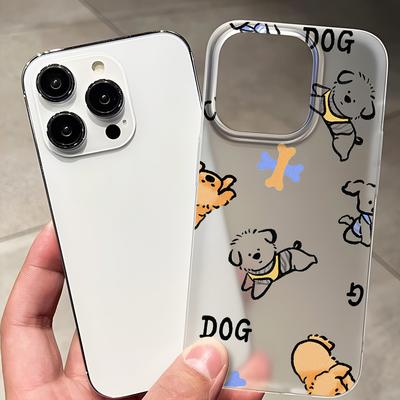 Fundas para teléfonos móviles para iPhone 11 13 15 Pro Max 12 14 Pro Max Funda para iPhone 16 15 Plus 13 Pro 12 Textura esmerilada Flores de dibujos animados pintadas