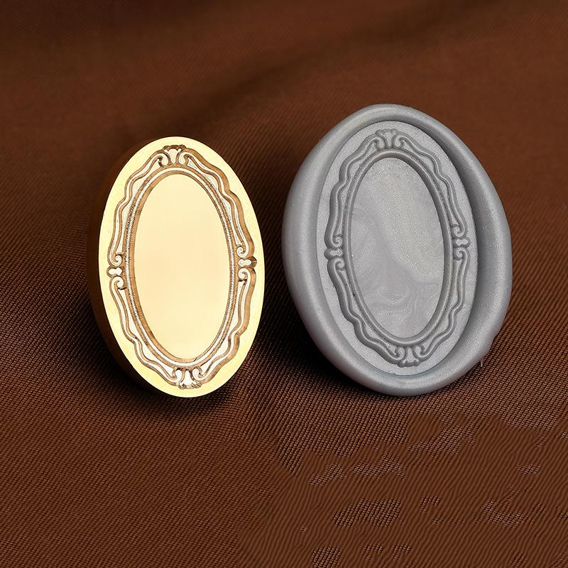 Matte Photo Frame Stamp Sealing Wax Stamp Head Fire Paint Lacquer Copper Seal Wax Stamp Heads Envelope Wedding Party Invitation