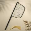 Long Handle Chinese Style Fan Exquisite Decorative Fan Home Decoration Hand Held Fans  Summer