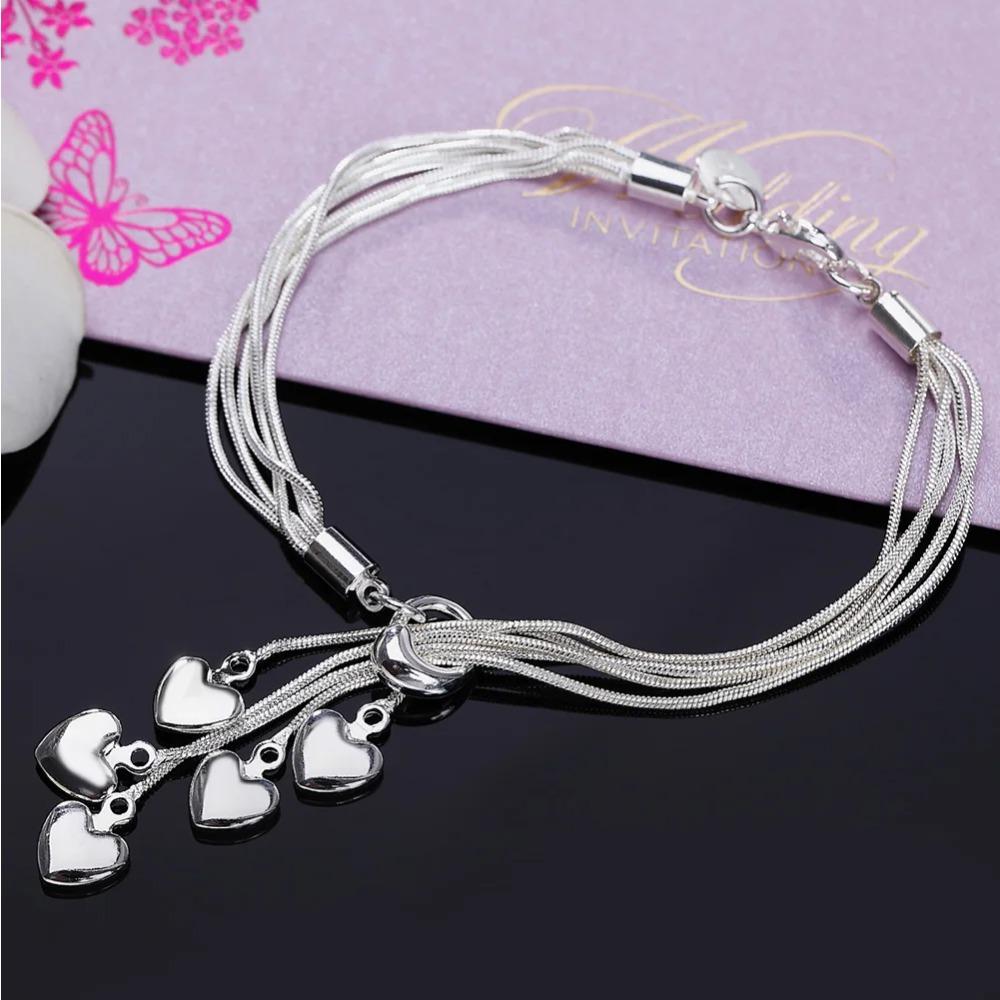 925 Silver Twisted Rope Bracelet 4MM Unisex Chain Fashion Jewelry for Women Men High Quality Durable