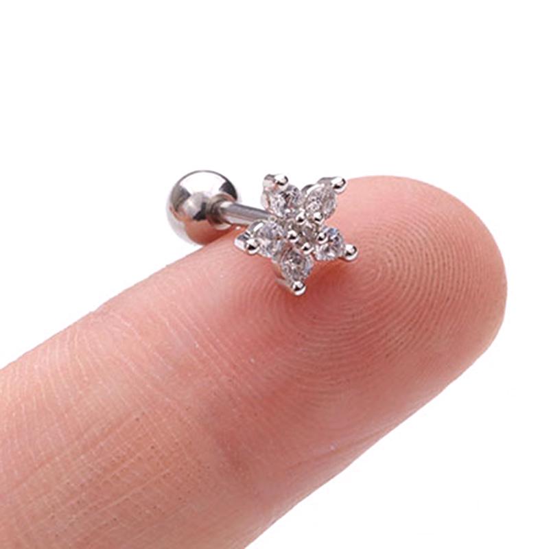 Bar Barbell Ear Cartilage Tragus Helix Studs Piercing Earrings Jewelry