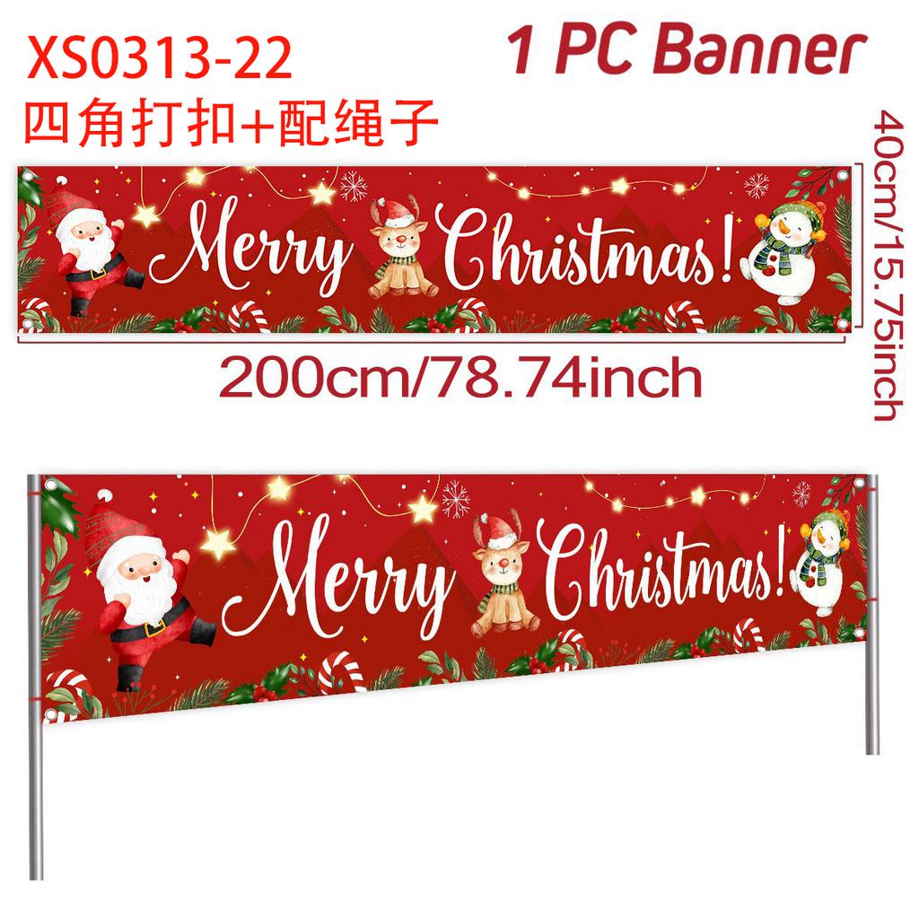 Merry Christmas Outdoor Banner Christmas Decoration for Home 2025 Xmas Ornament Navidad Natal Noel Kerst Gift Happy NewYear 2026