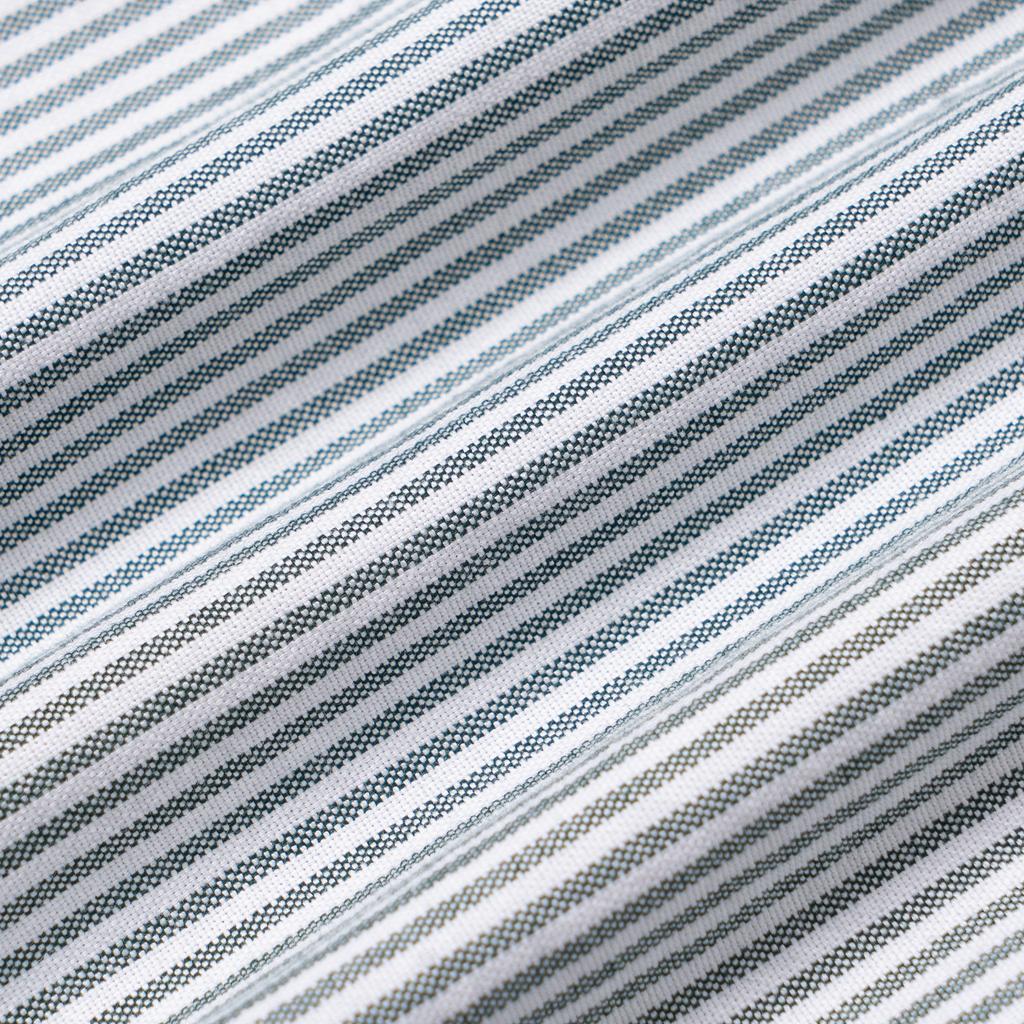 Polo Ralph Lauren SS23 Striped Pointed Collar Button Long Sleeve Shirt Men Shirts Gray Green White 710815567-002
