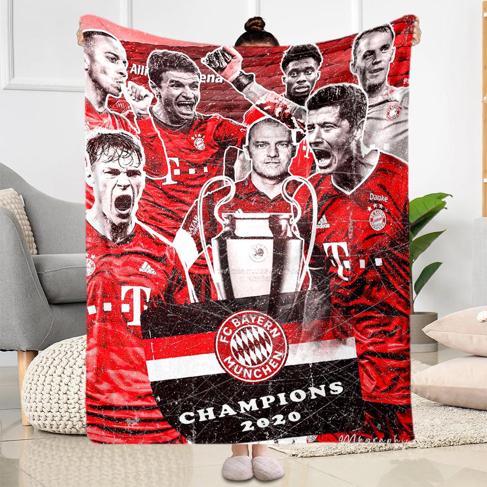 Bayern Munich Blanket Comfortable Suitable for Couch Livingroom Office for All Seasons Modern Suitable for Gifting Relatives and Friends