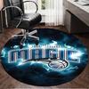 basketball Orlando Logo Round Rug for Livingroom,Bedroom, Palyroom, Chair Rug, Area rug, Circle Carpet, Large Size Fan Christmas gift