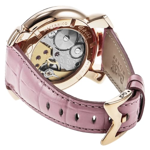 GaGa Milano Outlet Watch (No Original Box) MANUALE 48MM Pink Dial Manual Winding Water Resistant 5011.02S-PNK-NEW Pink