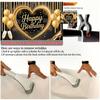 Party Backdrop Flat Card Golden Photo Booth Decor Front Door Decor