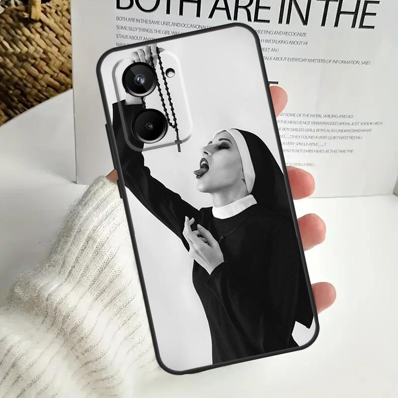 Jesus Nun Sister Case For Realme 9 10 11 12 Pro Plus GT5 GT Neo5 C21Y C25s C30 C31 C33 C35 C51 C53 C55 C67