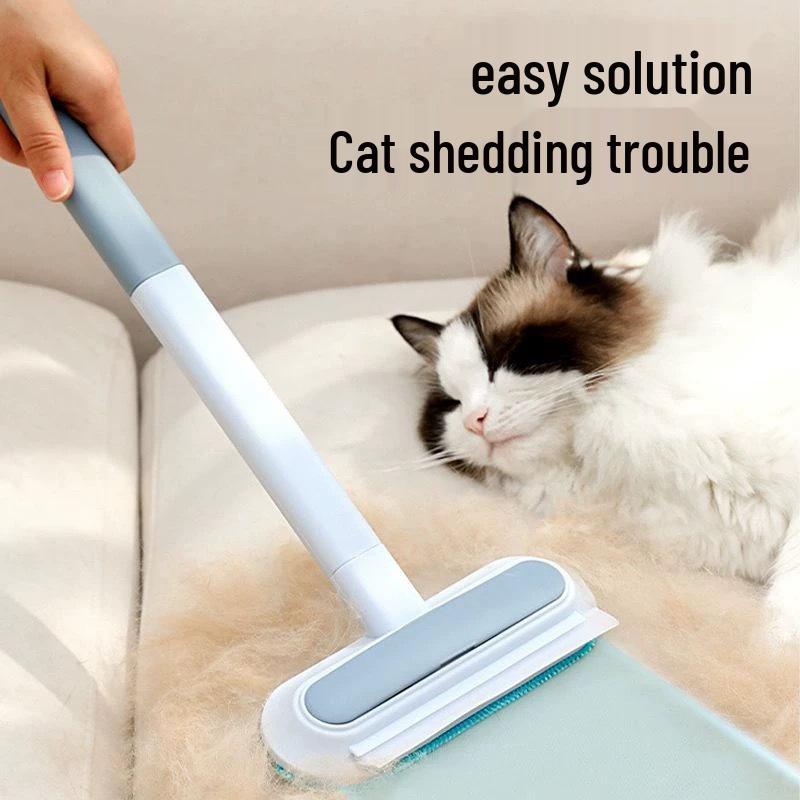 Multifunktionale Tierhaarentferner- & Pflegebürste für Katzen und Hunde