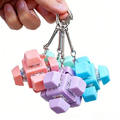 Zábavná klávesnice se šesti klávesami Fidget hračka Clicker klávesnice Fidget klíčenka Tlačítko Fidget Dárky pro dospělé k uvolnění stresu Klíčenka