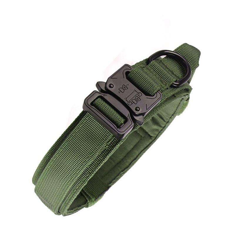 Tactical Nylon Dog Collar Military Training Medium Large Dogs Outdoor Pet