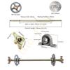Full Set 29" Go Kart Trike Rear Axle Kit and 6" Wheels +Sprocket Hub Steering Spindle ATV