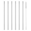 Easy Clean 6Pcs Reusable Long Straws with Cleaning Brush Replacement Drinking Straws for 20 30 40oz Tumbler Cup Accessories