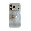 Blue Striped Magnetic Phone Case for iPhone 17/16 Pro Max/15 Pro