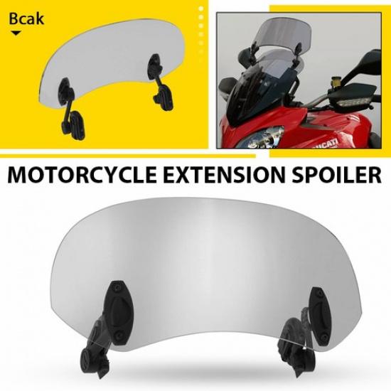AUXITO Motorbike Windshield Universal Windscreen Deflector Extension Adjustable