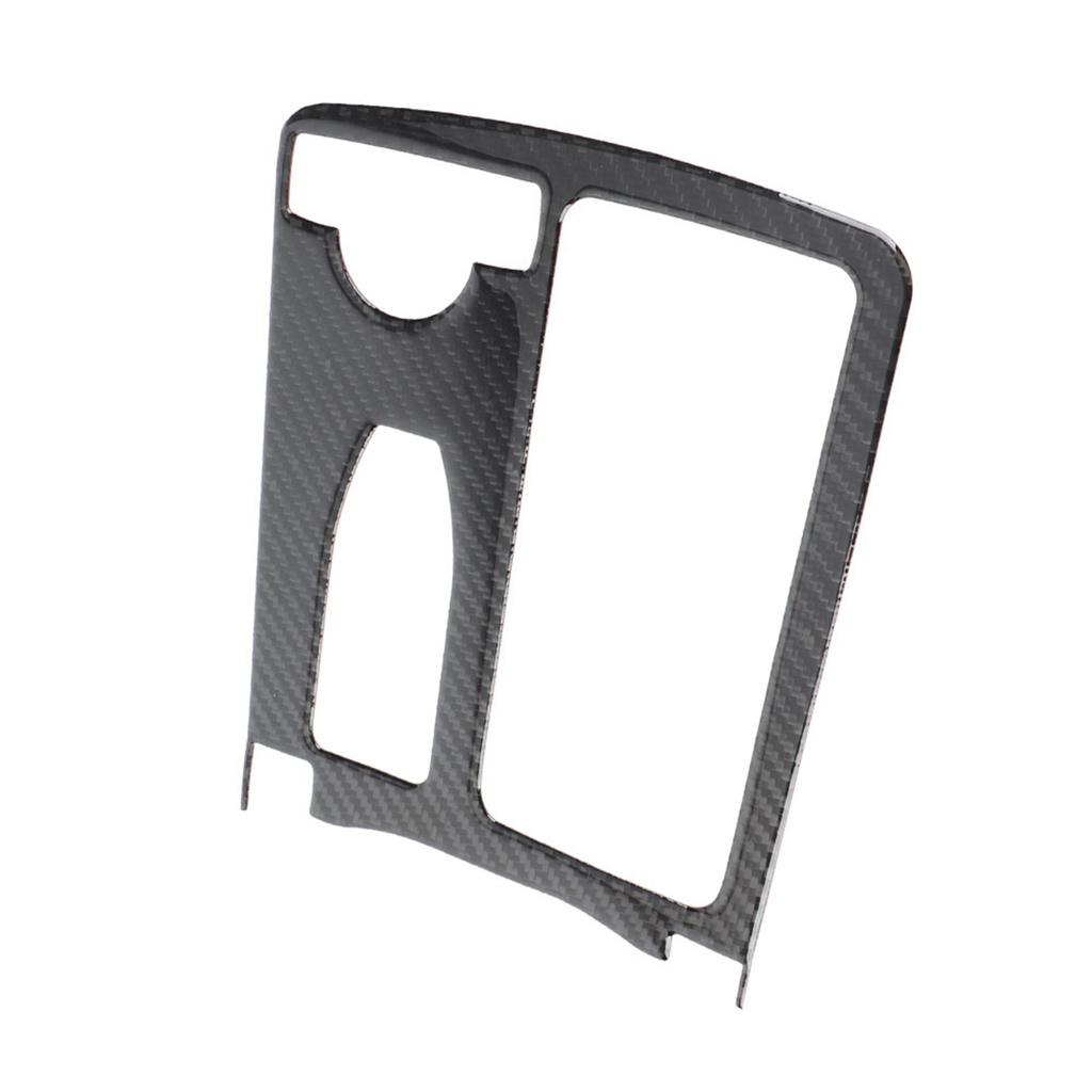 Carbon Fiber Center Console Water Cup Holder Trim Cover for W204 2005‑2012