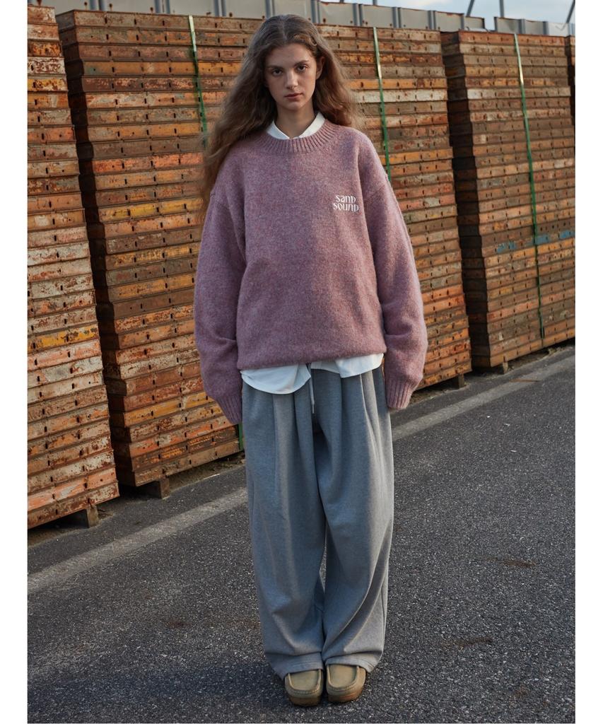 Saendeusaundeu (Unisex) Wide Training Pants Gray