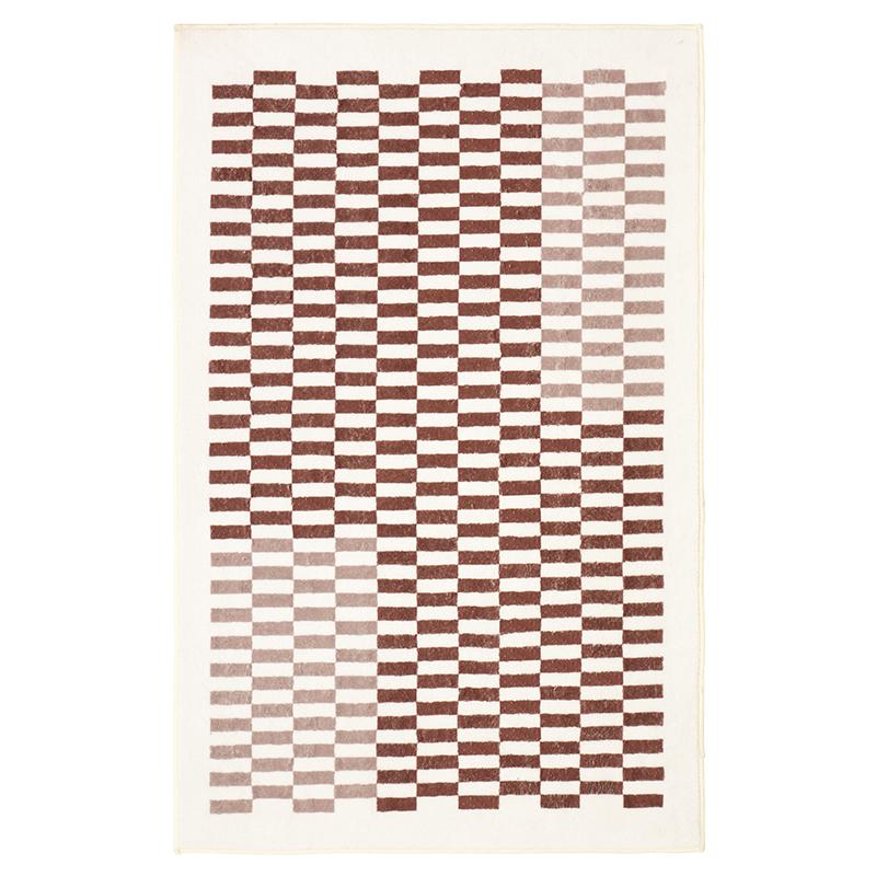 Modern Style Carpets for Living Room Large Area Bedroom Decor Plaid Carpet Thick Washable Lounge Floor Mat Fluffy Soft Study Rug