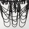 Fashion Tribal Style Hollow Woven Pearl Shawl Body Chain Retro Layered Exaggerated Sexy Body Chain All Match Women Jewelry