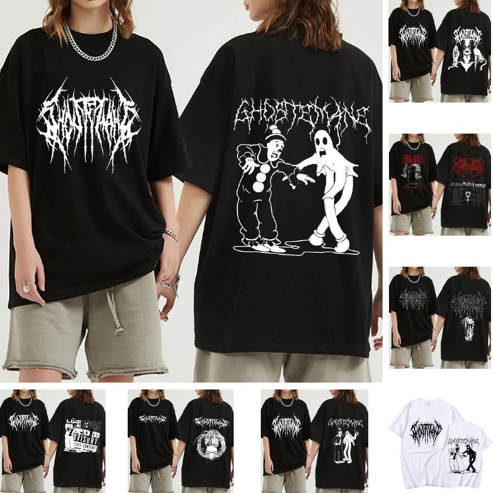 Ghostemane Graphic Print T Shirt Fashion Men Short Sleeves Harajuku High Street American Fashion T-shirt Man Women Summer Tops